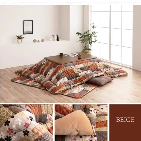 Japanese Traditional Design Kotatsu futon comforter blanket rug carpet