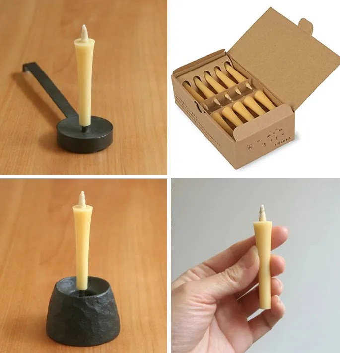 Rice bran handmade Japanese candles (20 pieces) Tokyo Store Tatami