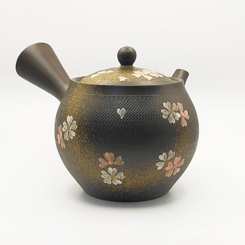 Tokoname ware Sakura cherry blossom Kyusu teapot Tokyo Store Tatami