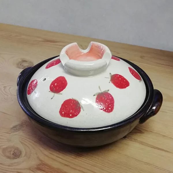 Banko ware strawberry Japanese traditional craft clay pot made in Japan