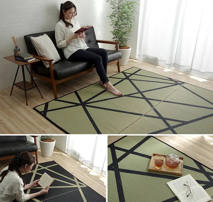 Tatami Rush Rug Carpet Japanese Modern Made in Japan Non Slip Type