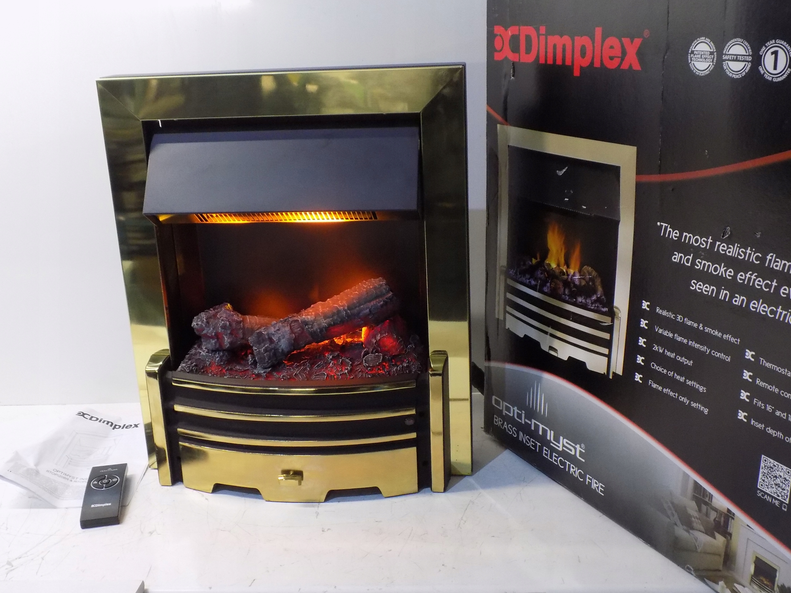 Kominek elektryczny DIMPLEX OPTIMYST 3D MOSIĄDZ L 7707891997