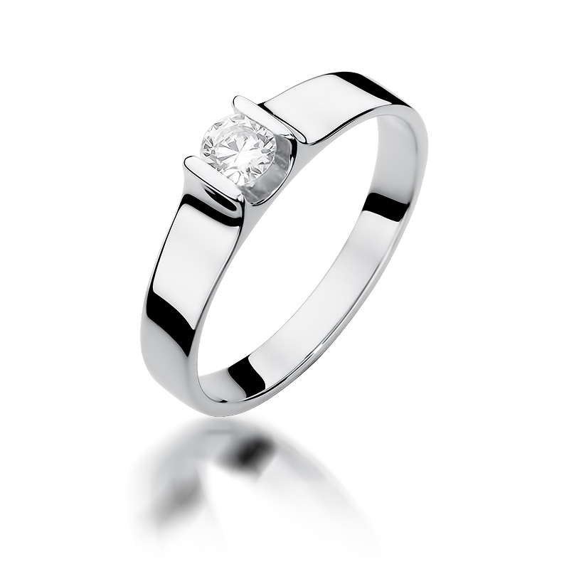 PIERŚCIONEK ZŁOTY Z BRYLANTEM 0,23ct 6815001643 oficjalne archiwum