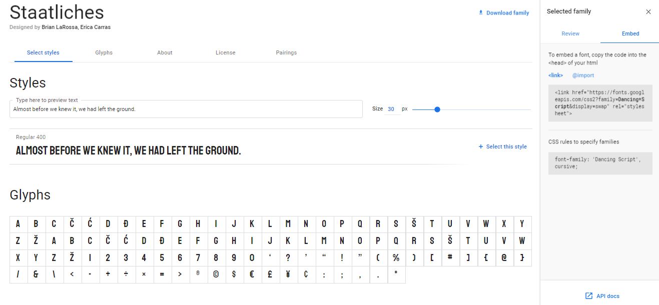 Google Fonts une plateforme qui dispose de milliers de polices gratuites et libres de droits