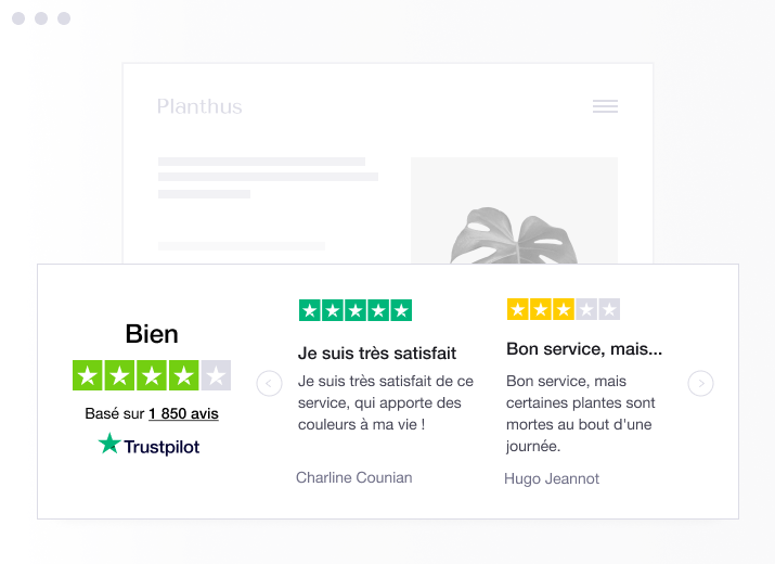 Trustpilot une référence pour gérer les avis clients.