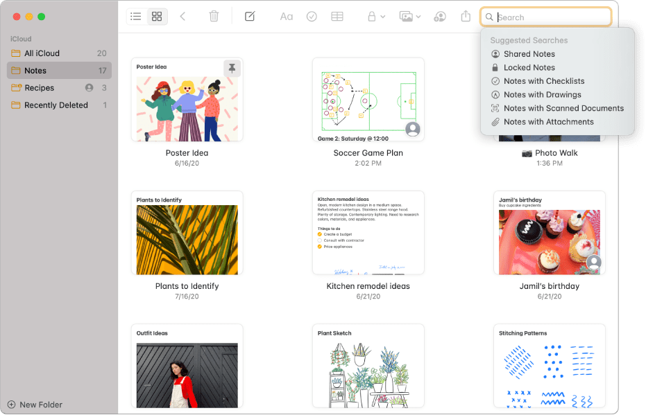 Apple Notes prenez des notes facilement avec l'application d'Apple