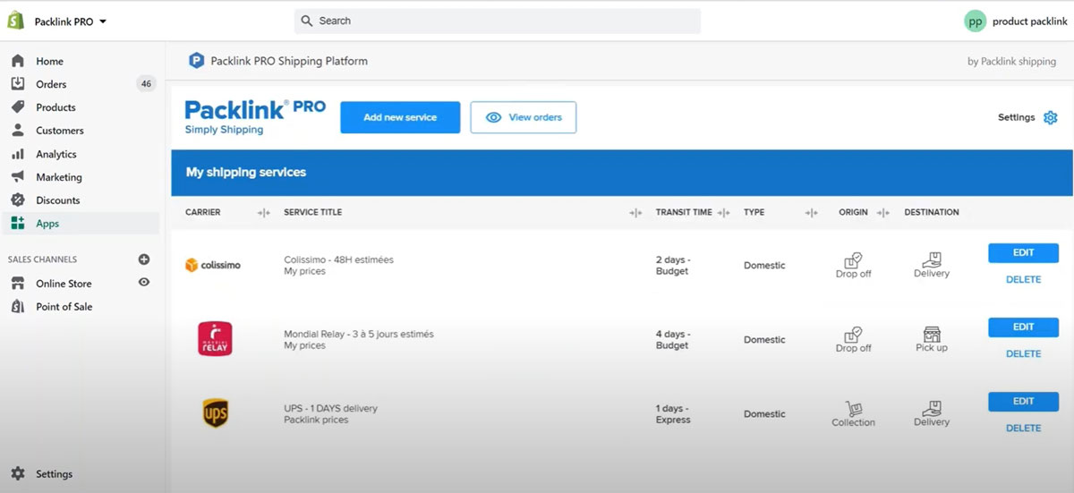 Packlink Pro une solution d'envoi de colis qui s'intègre avec les
