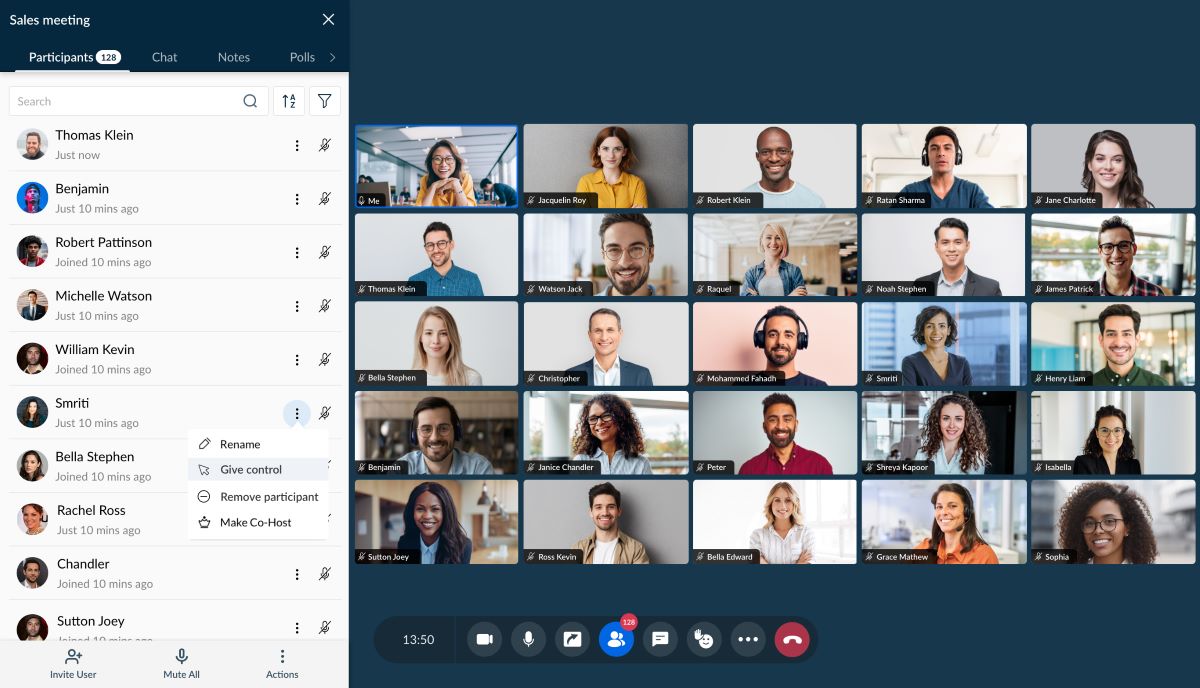 Zoho Meeting une plateforme de visioconférences et de webinars