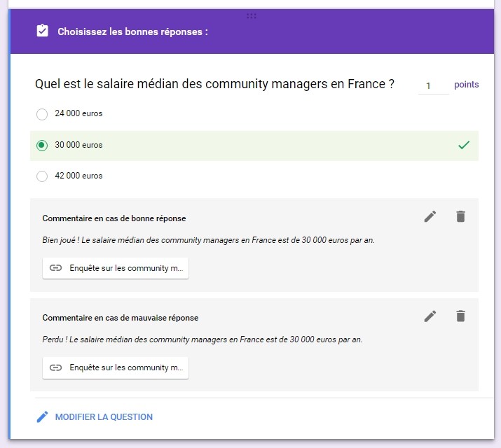 Créer un quiz avec Google Forms, c'est désormais possible ! BDM