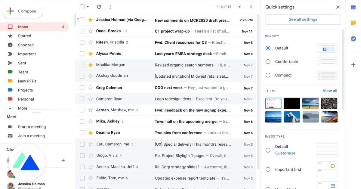 Gmail une nouvelle fonctionnalité pour personnaliser sa