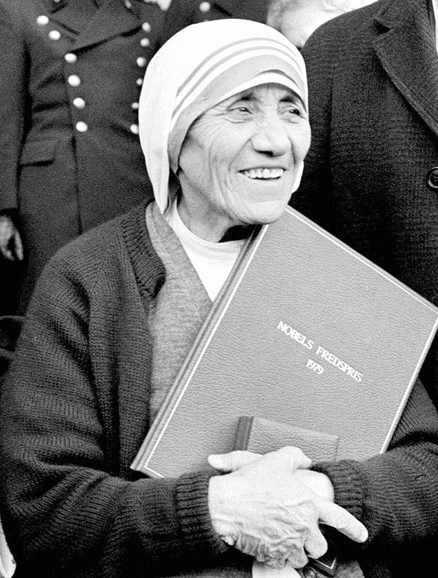Madre teresa de calcutá premio nobel da paz
