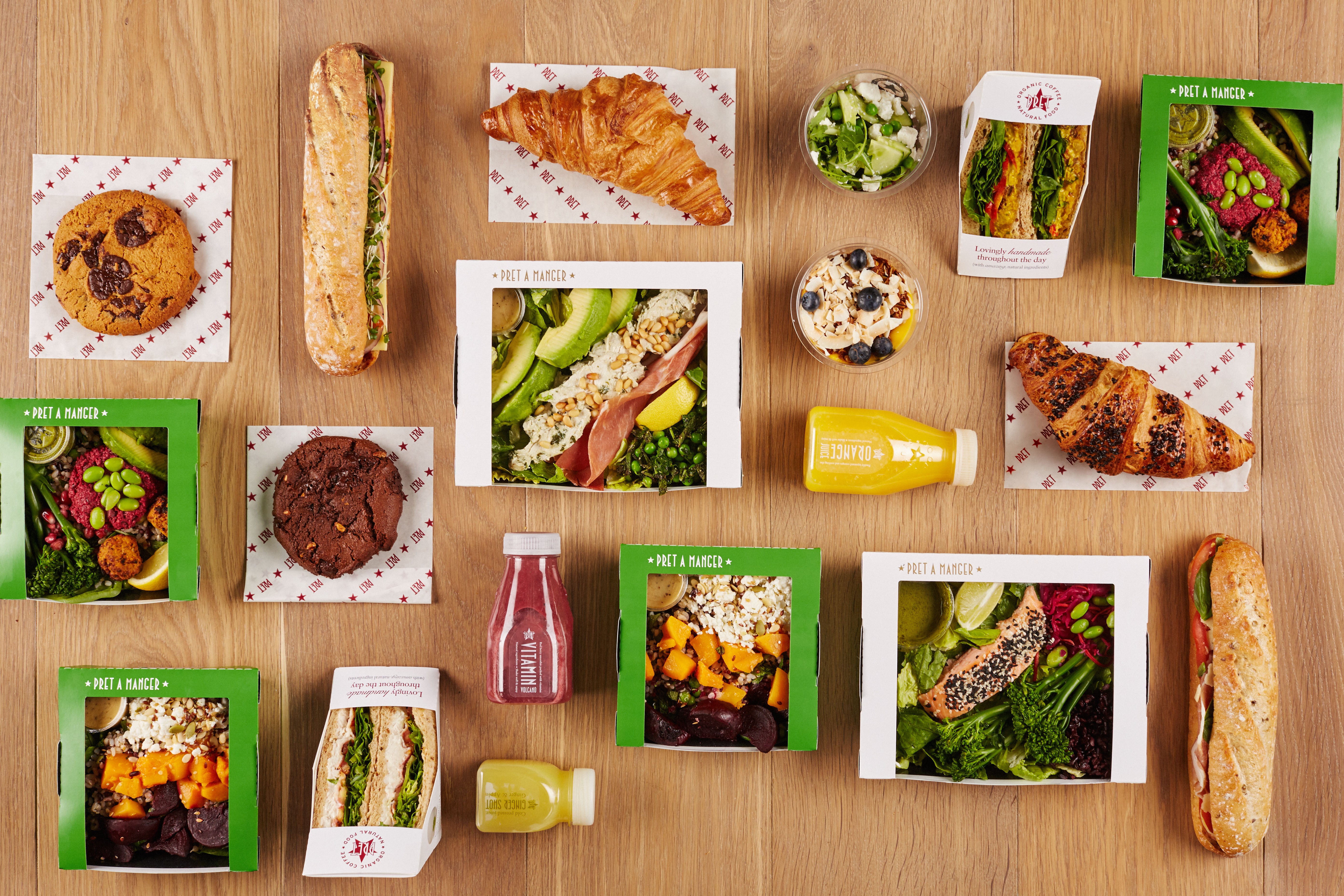 Pret A Manger delivery from Paddington Order with Deliveroo