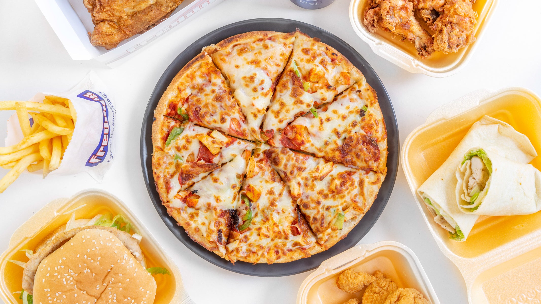 Freddy’s Chicken and Pizza delivery from Levenshulme Order with Deliveroo