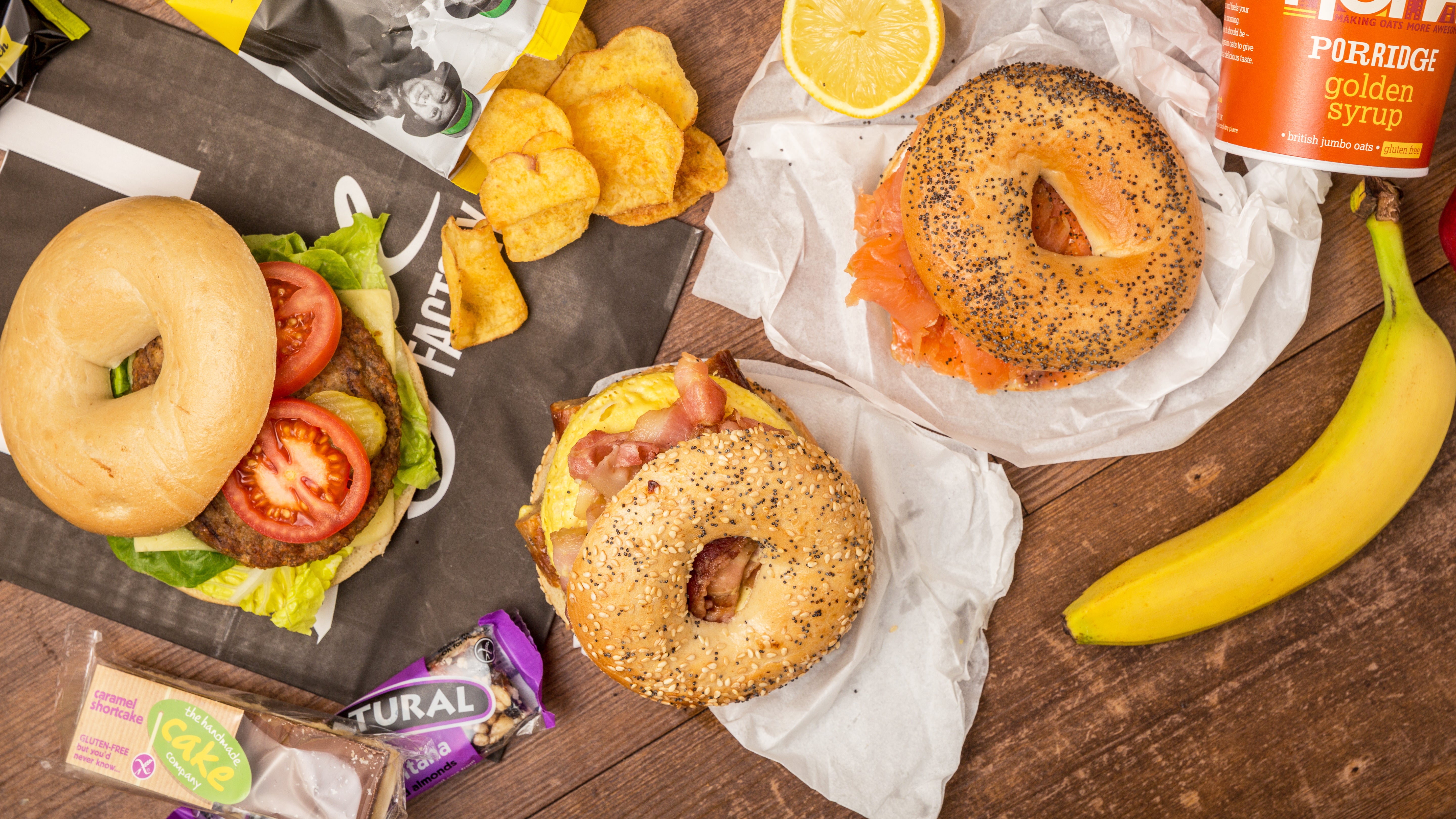 The Bagel Factory delivery from Reading Central Order with Deliveroo