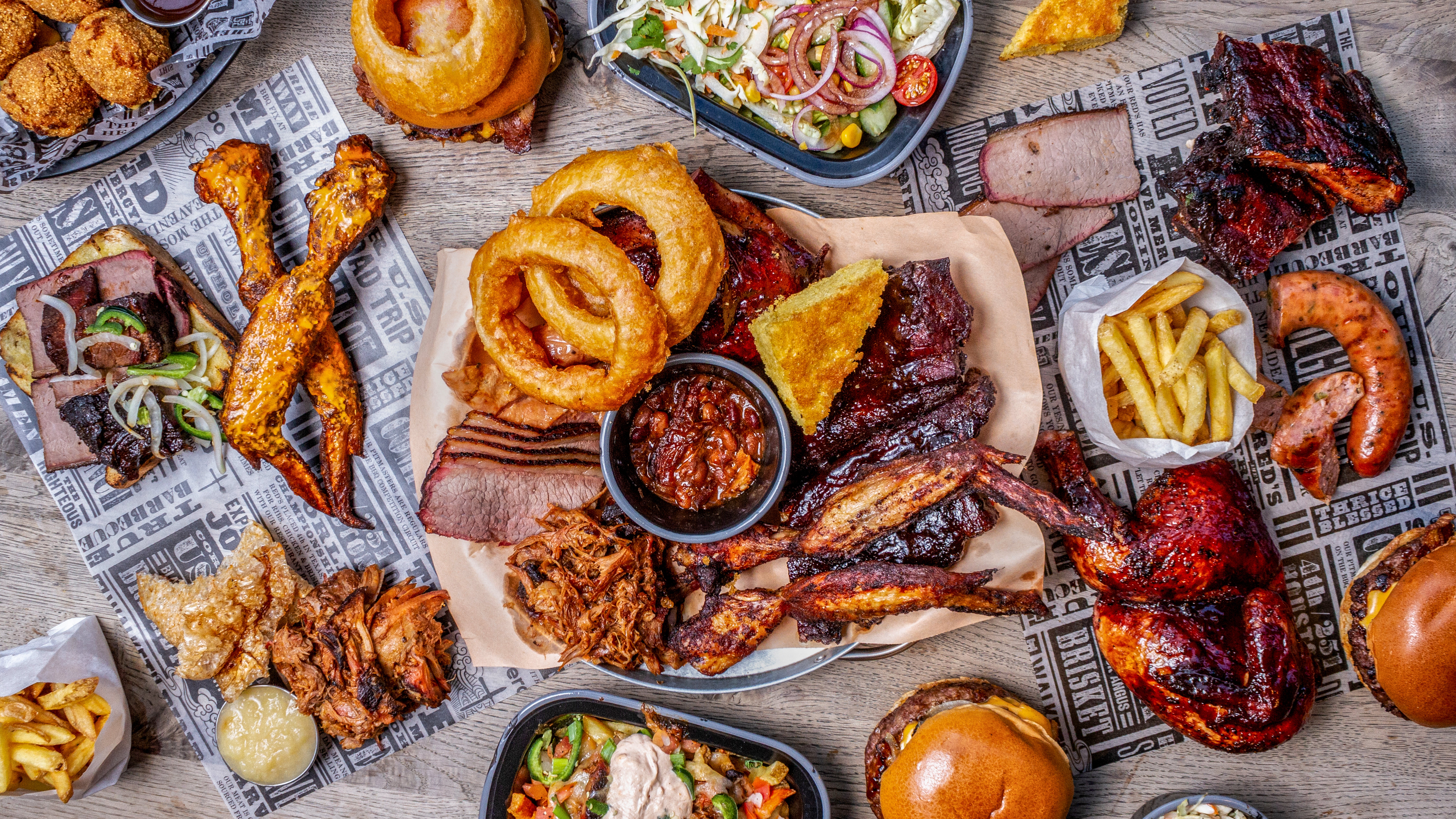 Red's True Barbecue delivery from Manchester Central Order with Deliveroo