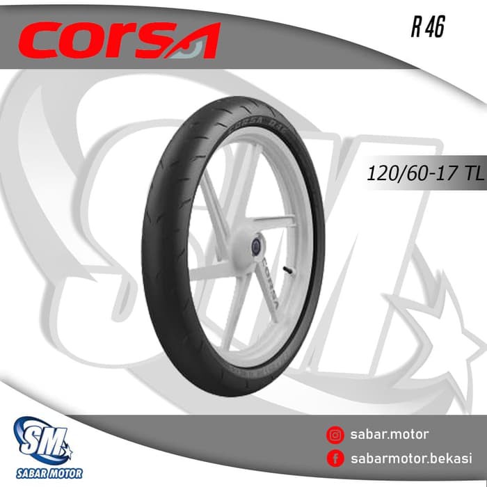 GRATIS ONGKIR ban corsa platinum R46 120/6017 tubeless