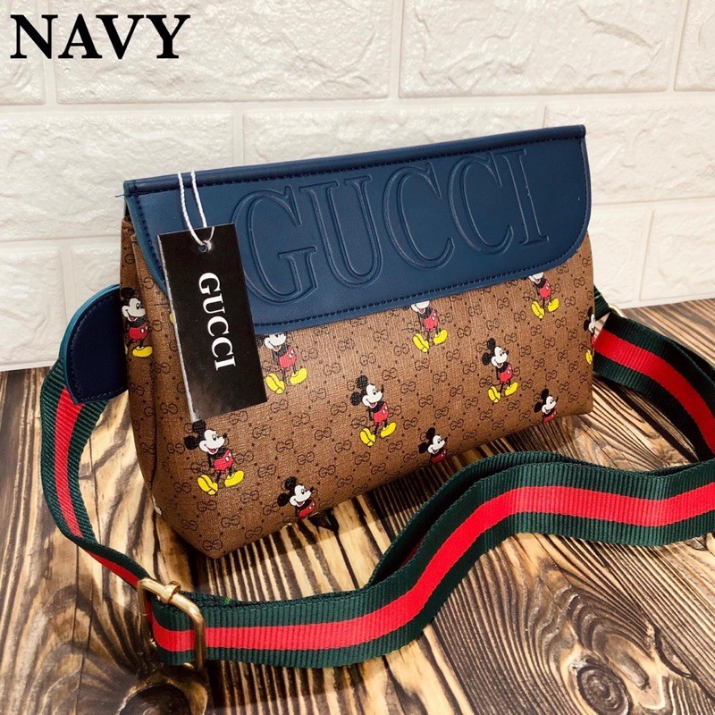 PROMO SALE TAS WANITA GUCCI SLING BAG HAILEY MICKEY PREMIUM SELEMPANG