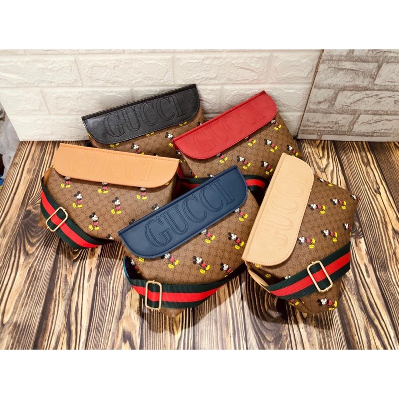 PROMO SALE TAS WANITA GUCCI SLING BAG HAILEY MICKEY PREMIUM SELEMPANG IMPORT MURAH Lazada