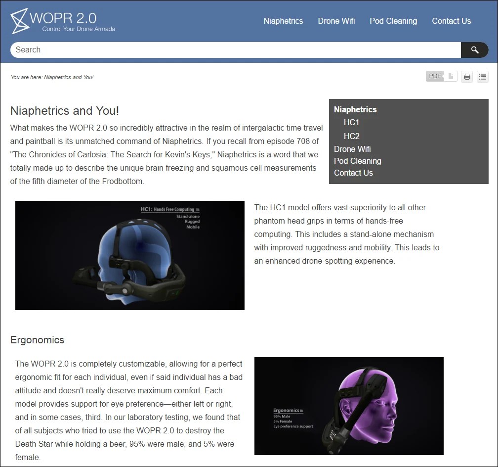 Professional Print Brochures in MadCap Flare…SingleSourced…with Online