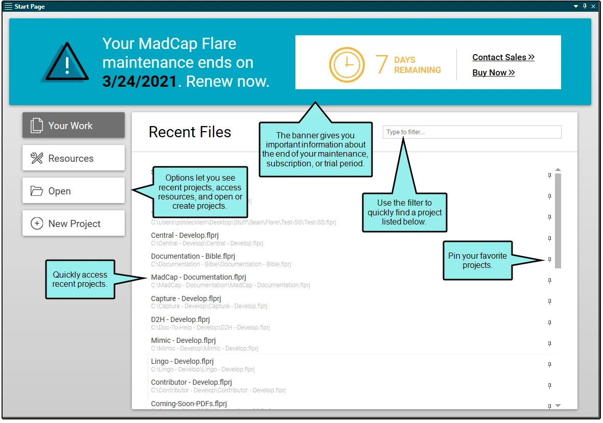 The MadCap Central April 2021 Release, and MadCap Flare 2021 Adds a New