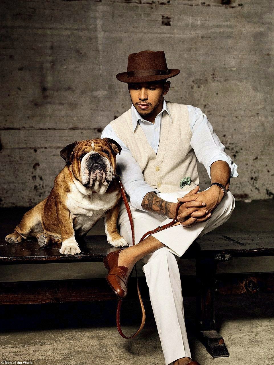 F1i Picture of the Day Hamilton's bulldog Roscoe rakes in big bucks!