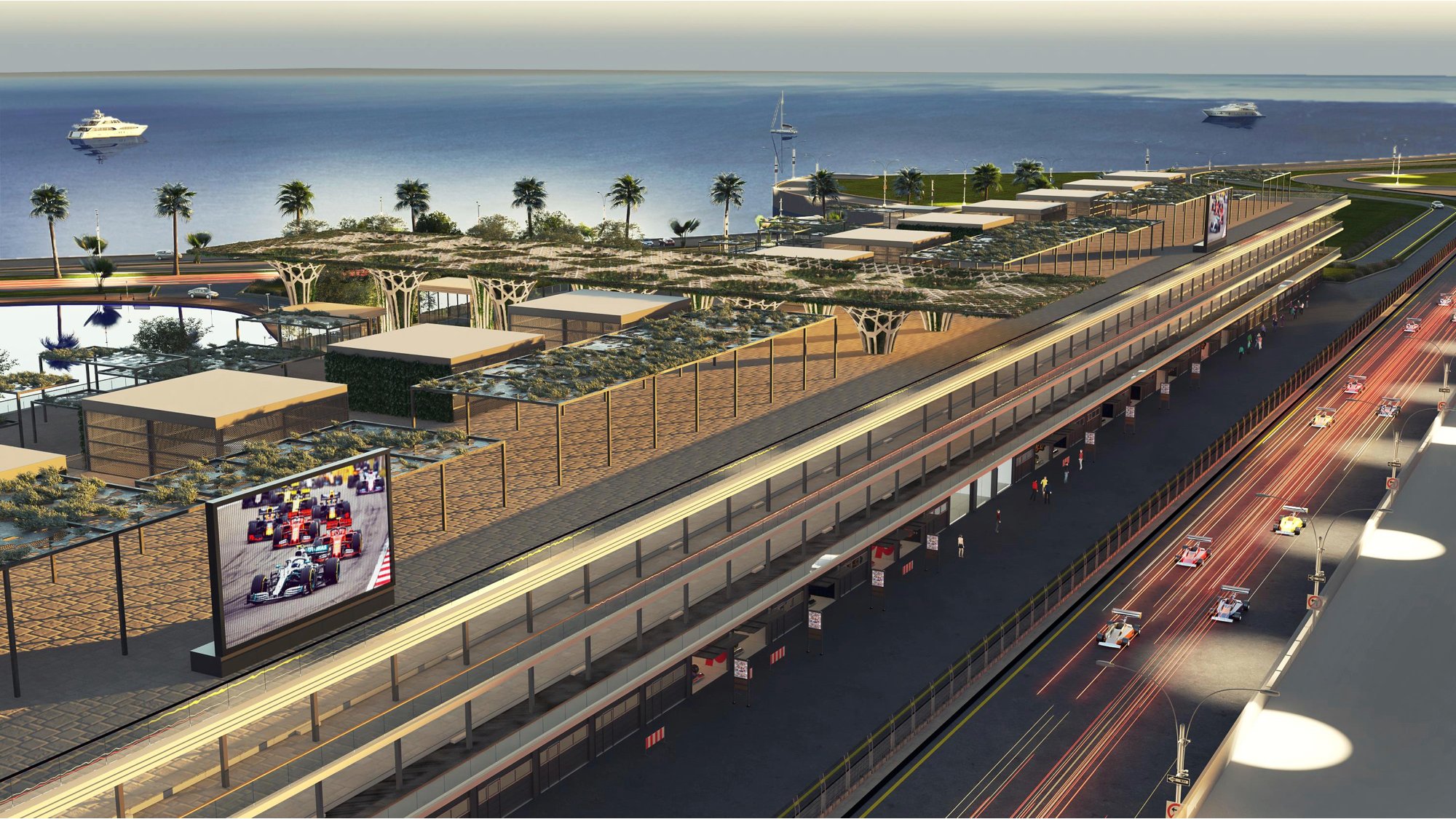 News F1 La F1 dévoile le bâtiment des stands du circuit de Jeddah