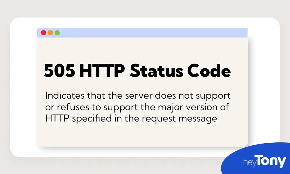 505 Error Best Solutions to Fix It HeyTony
