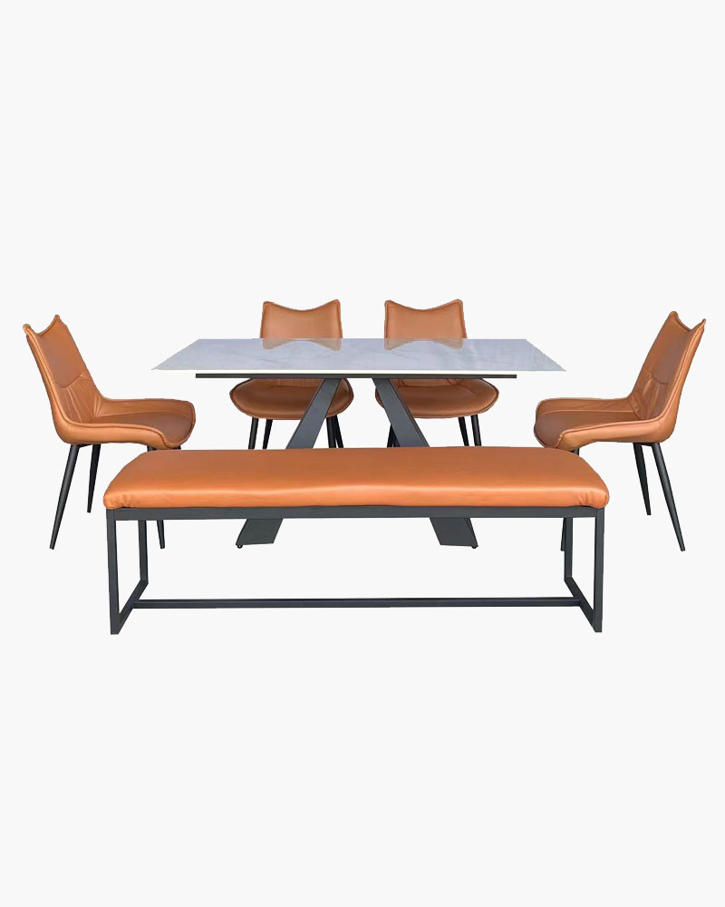 Camili Sintered Stone Top Dining Set(1+4+1) Buy Furniture cheap