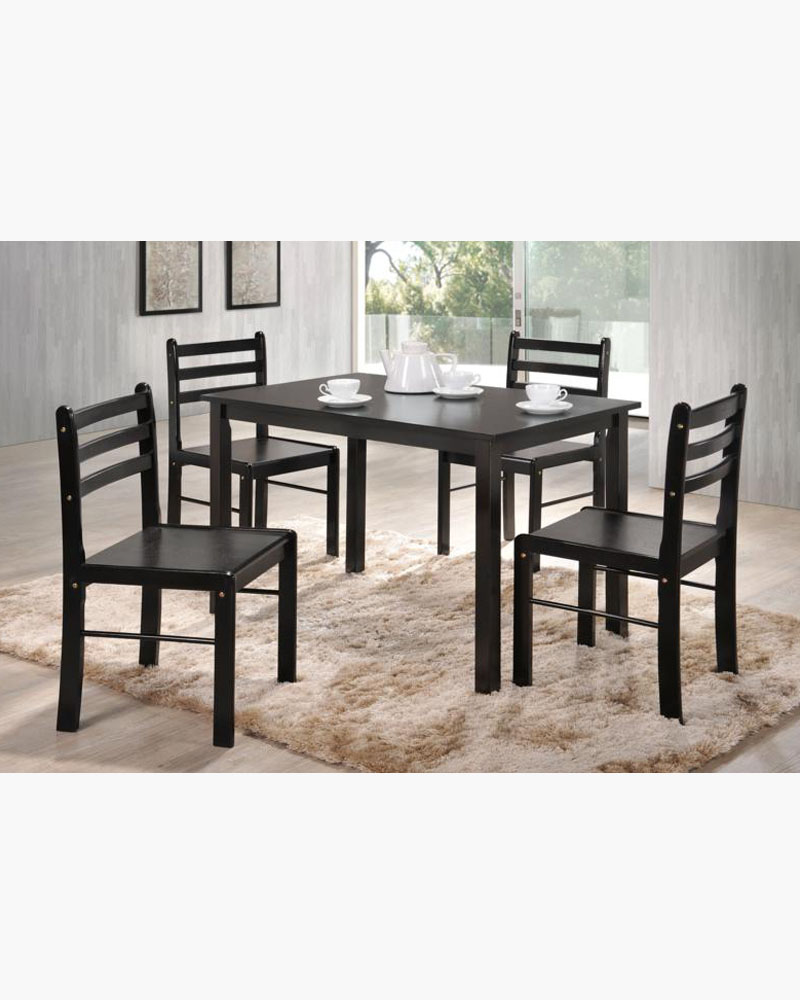 Ratton Solid MDFMade 4Seater Dining Set F31 Furniture