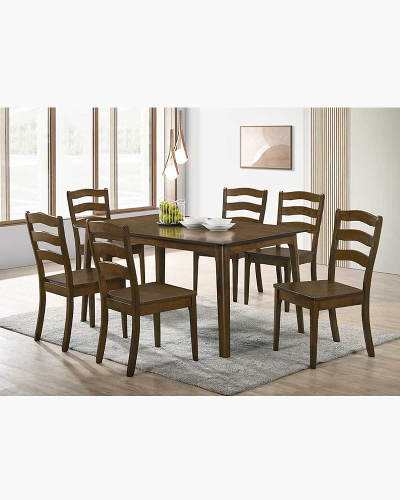 Zahani Dining Set (1+6) Buy Furniture cheap Online in Singapore F31