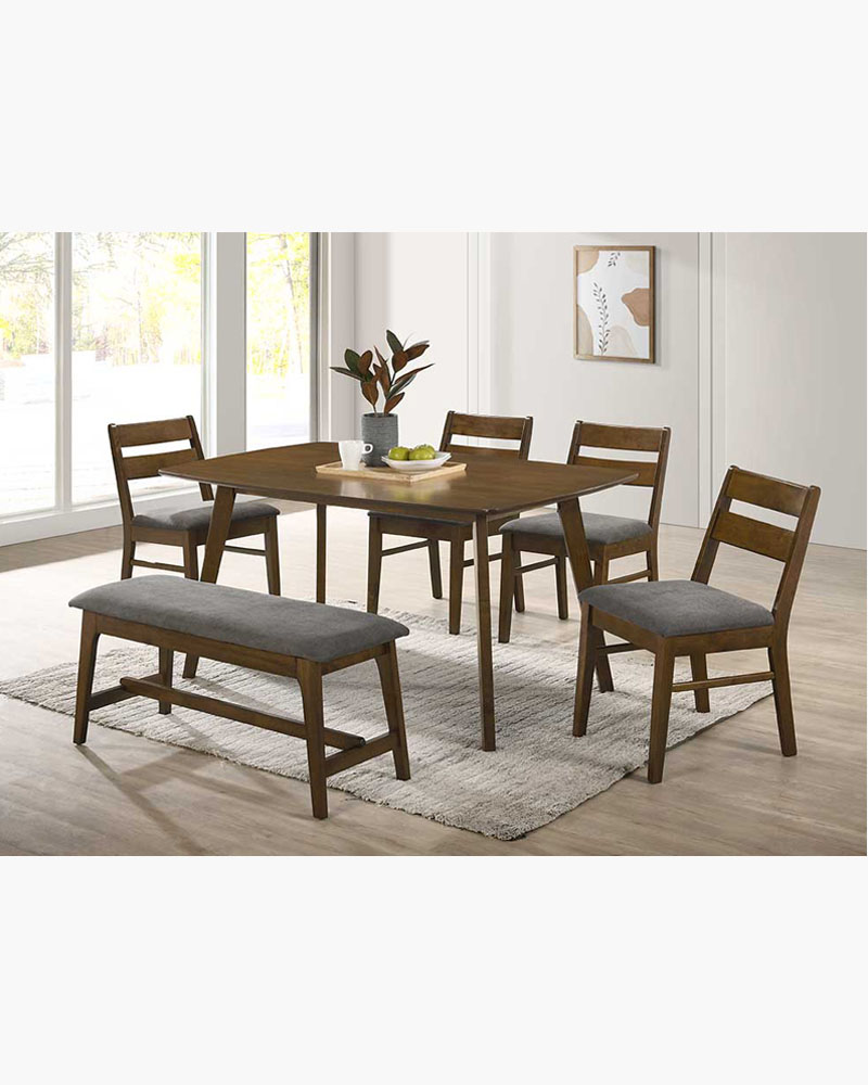 Silvery Dining Set (1+4+1) Buy Furniture cheap Online in Singapore