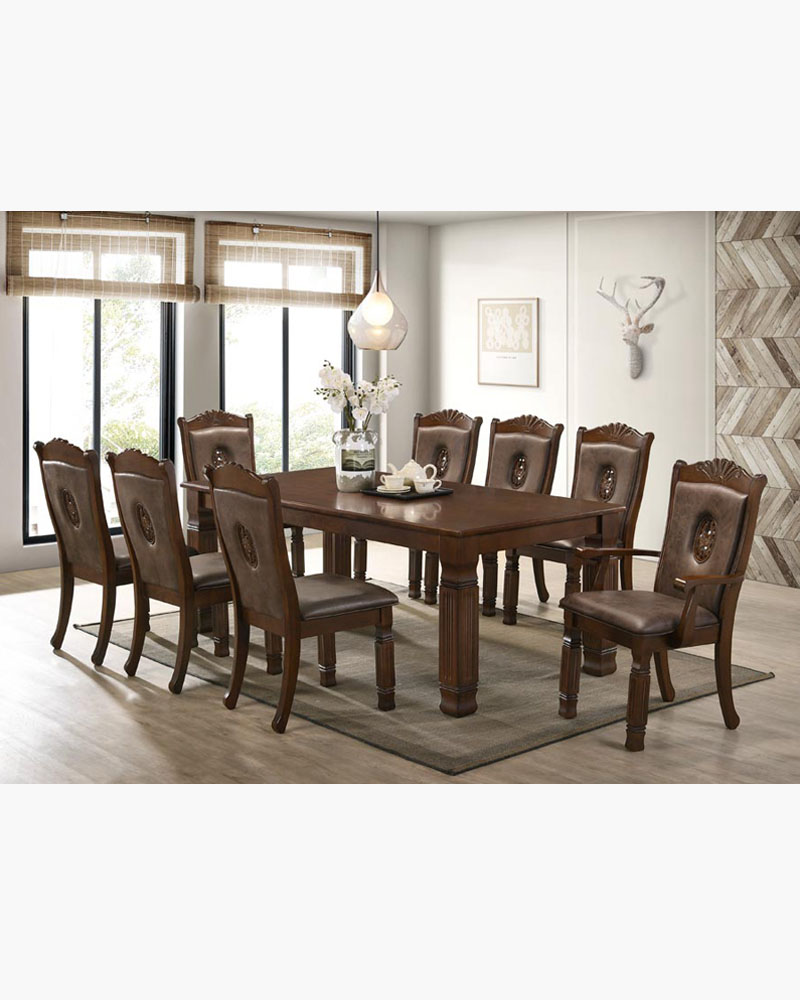 Clanin Dining Set (1+8) Buy Furniture cheap Online in Singapore F31