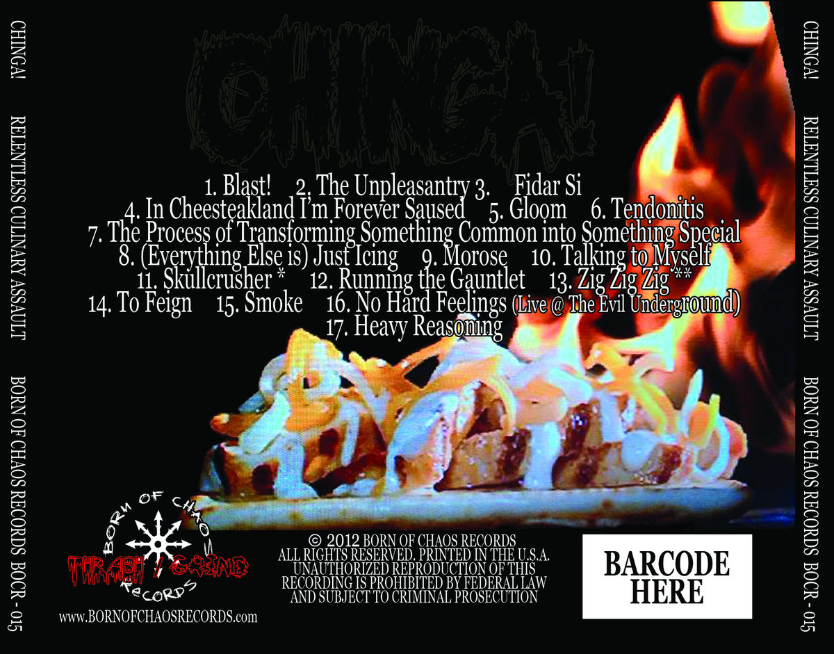 Relentless Culinary Assault Born Of Chaos Records