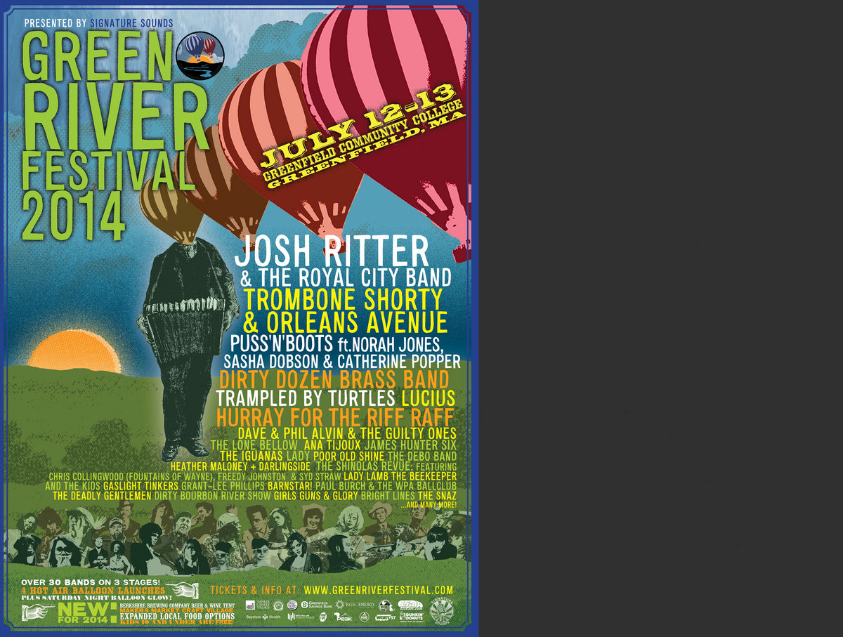 green river valley festival programme 2023 Green River Festival 2014 Official Festival Poster w/ Artists
