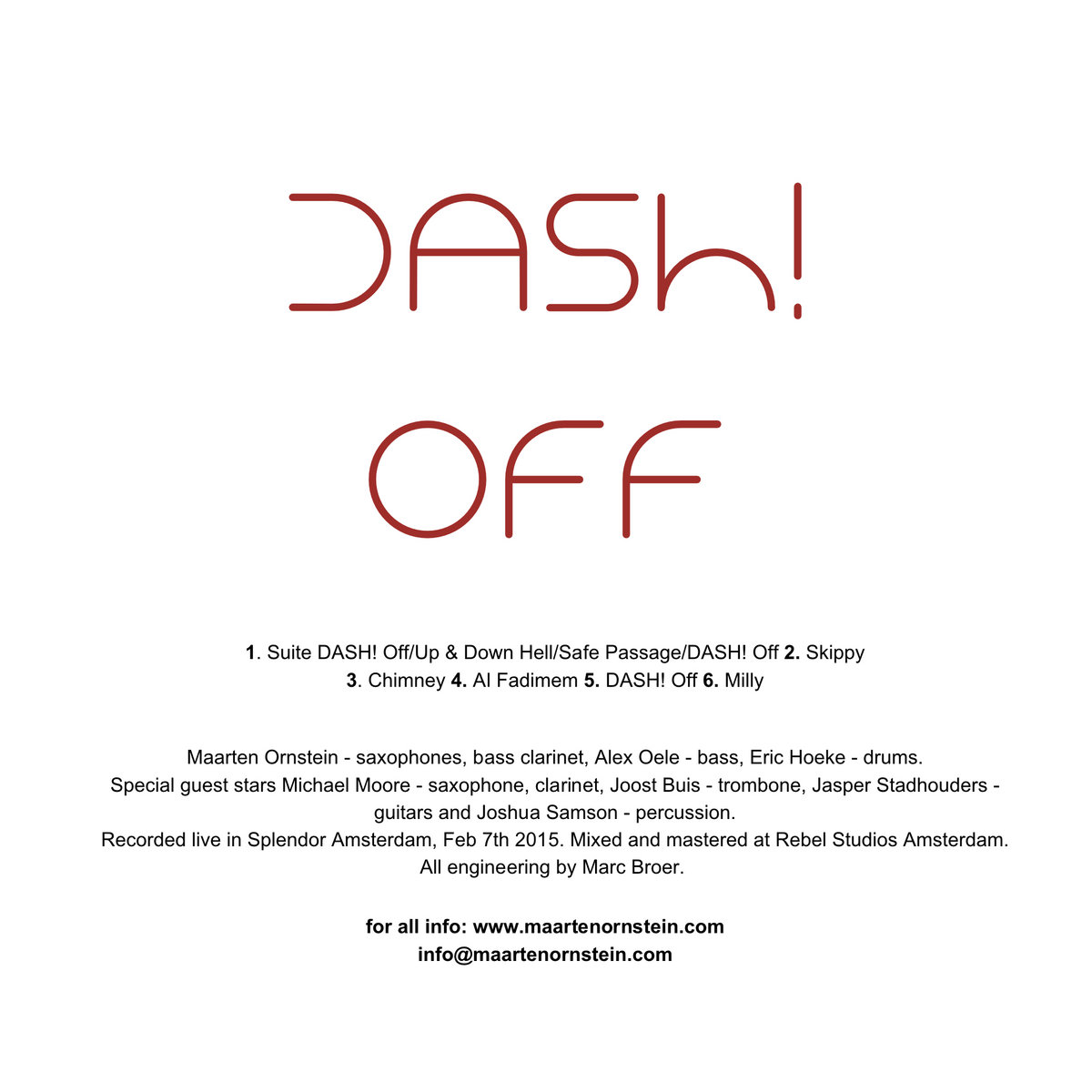 DASH! Off DASH! Maarten Ornstein