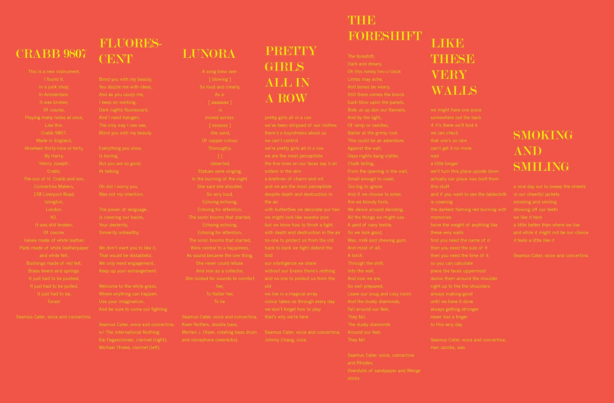 The Three Things You Can Hear Seamus Cater