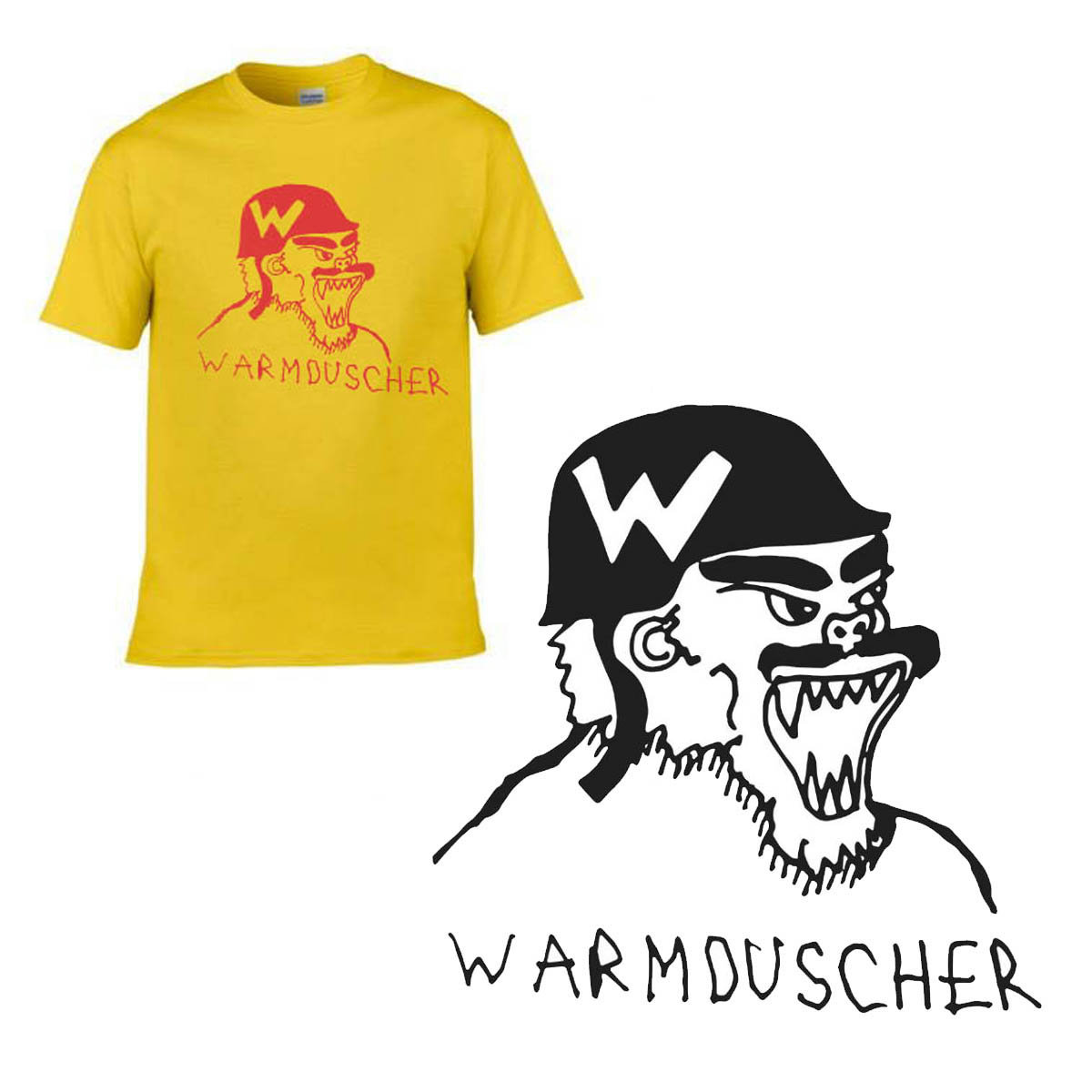 Warmduscher Pulling Zillas Sac Ltd Edition T Shirt Warmduscher