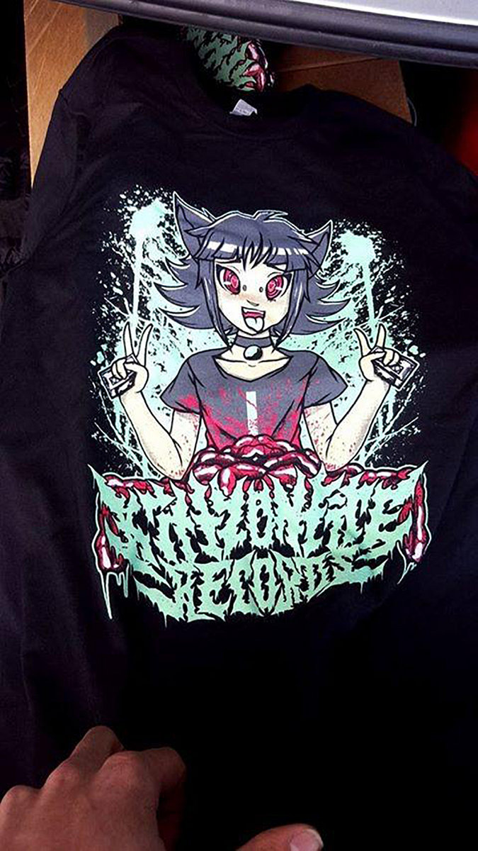 Kitty on Fire Tshirt Kitty On Fire Records