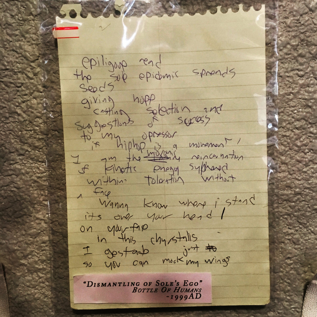 Bottle of Humans sole