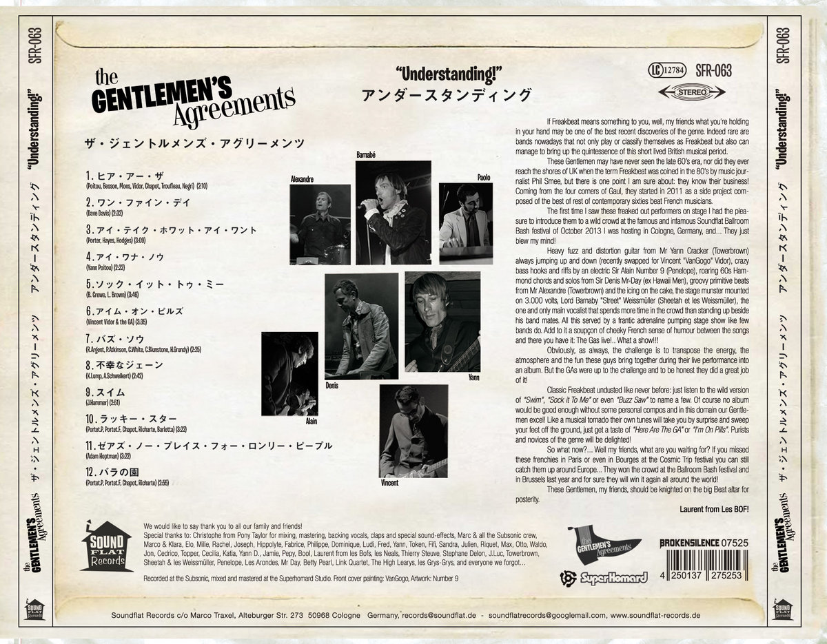 "Understanding !" The Gentlemen's Agreements