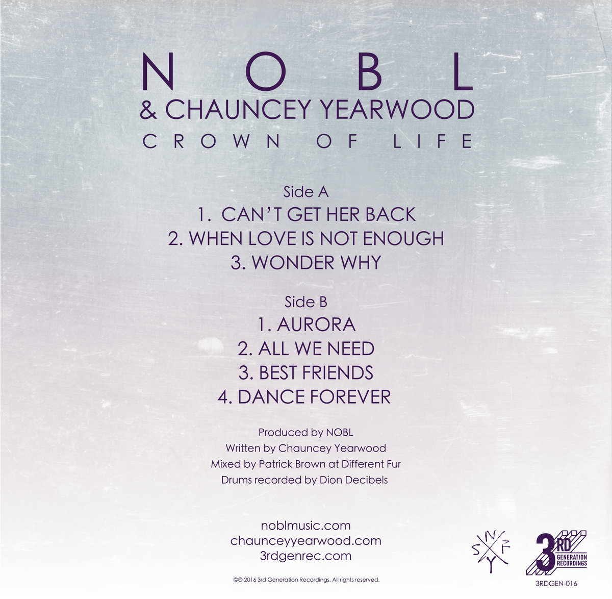 Crown Of Life Nobl & Chauncey Yearwood NOBL