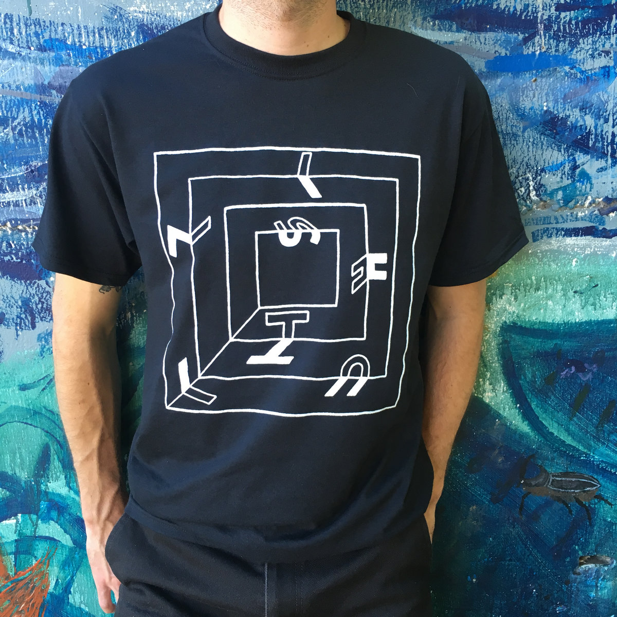 Black Square Shirt L I T H I C S