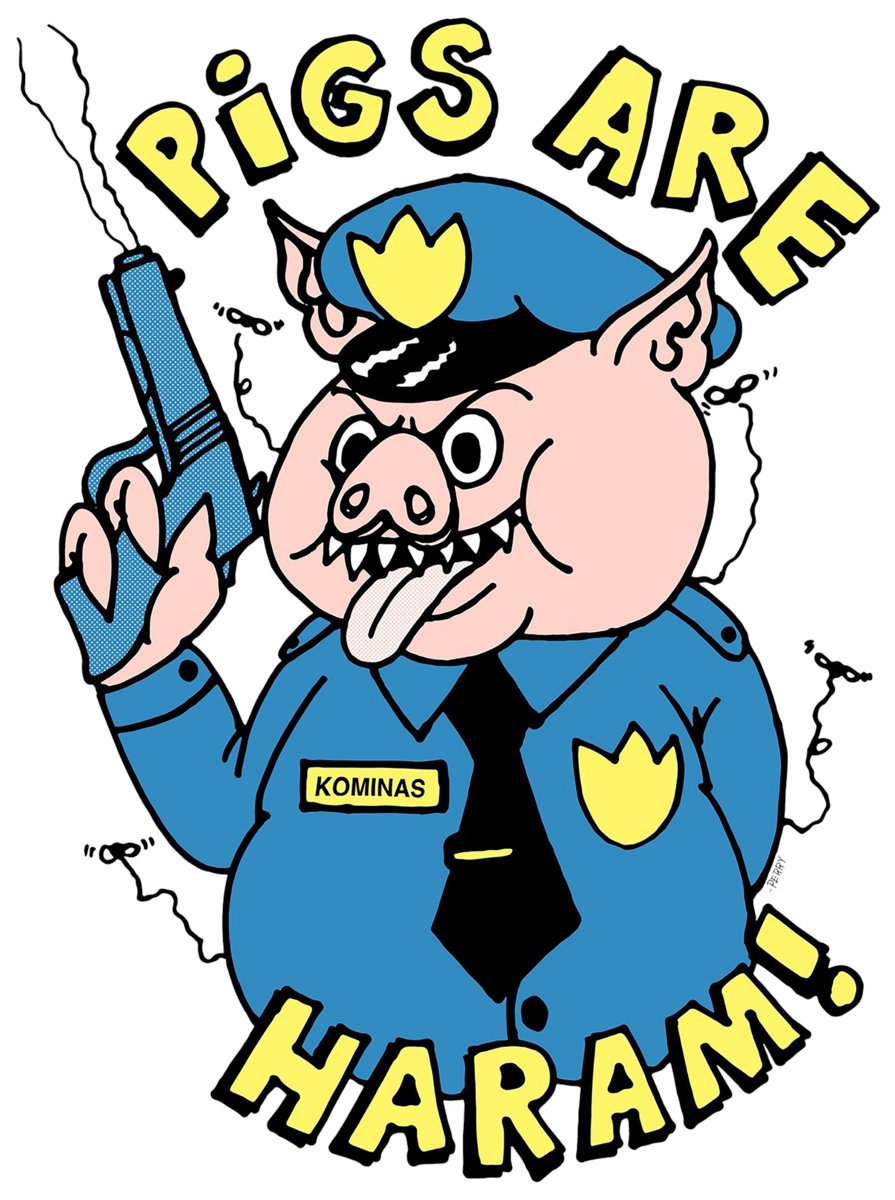 PIGS ARE HARAM! TSHIRT The Kominas