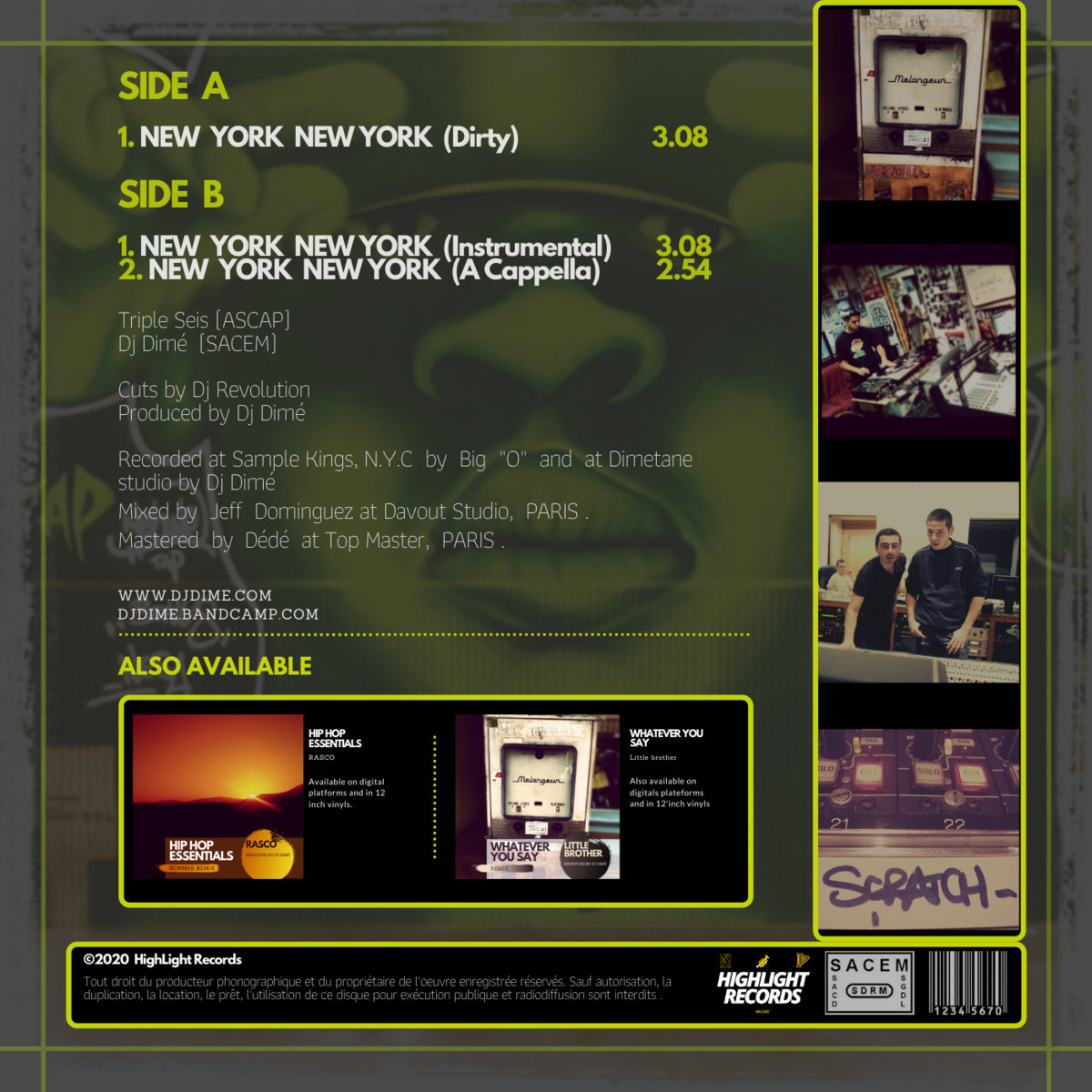 New York New York (HH Series Remix) Triple Seis / Dj Dimé Dj Dimé