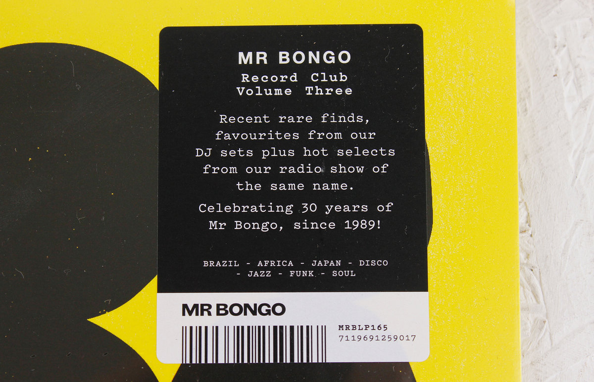 Mr Bongo Record Club Volume 3 Various Artists MR BONGO