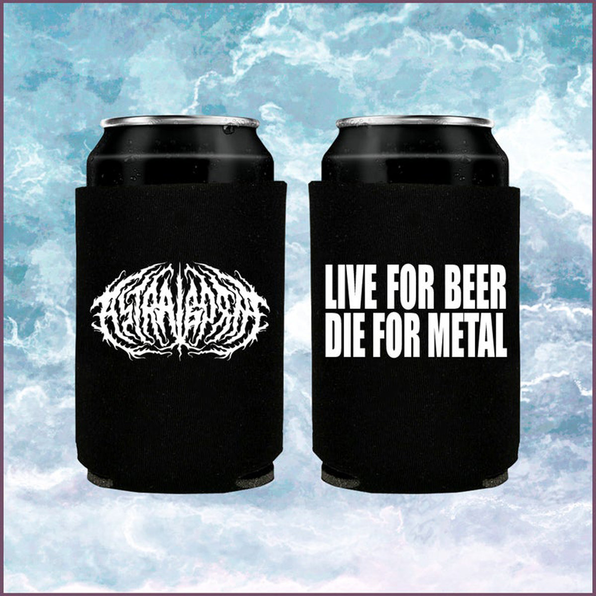 Koozie Metal Glow in the dark koozie. piclard