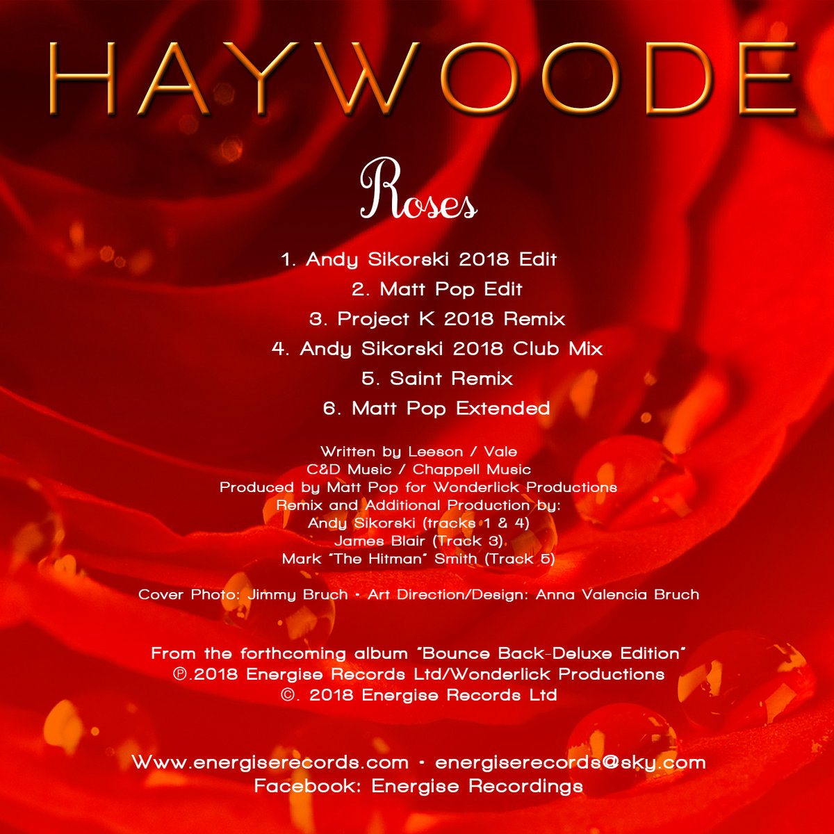 Roses 2018 Haywoode Haywoode Energise Records