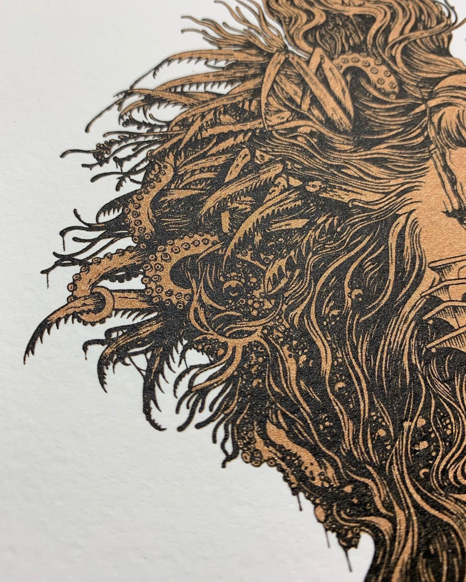 Sounds from Beyond Silk Screen Art Print Empusae