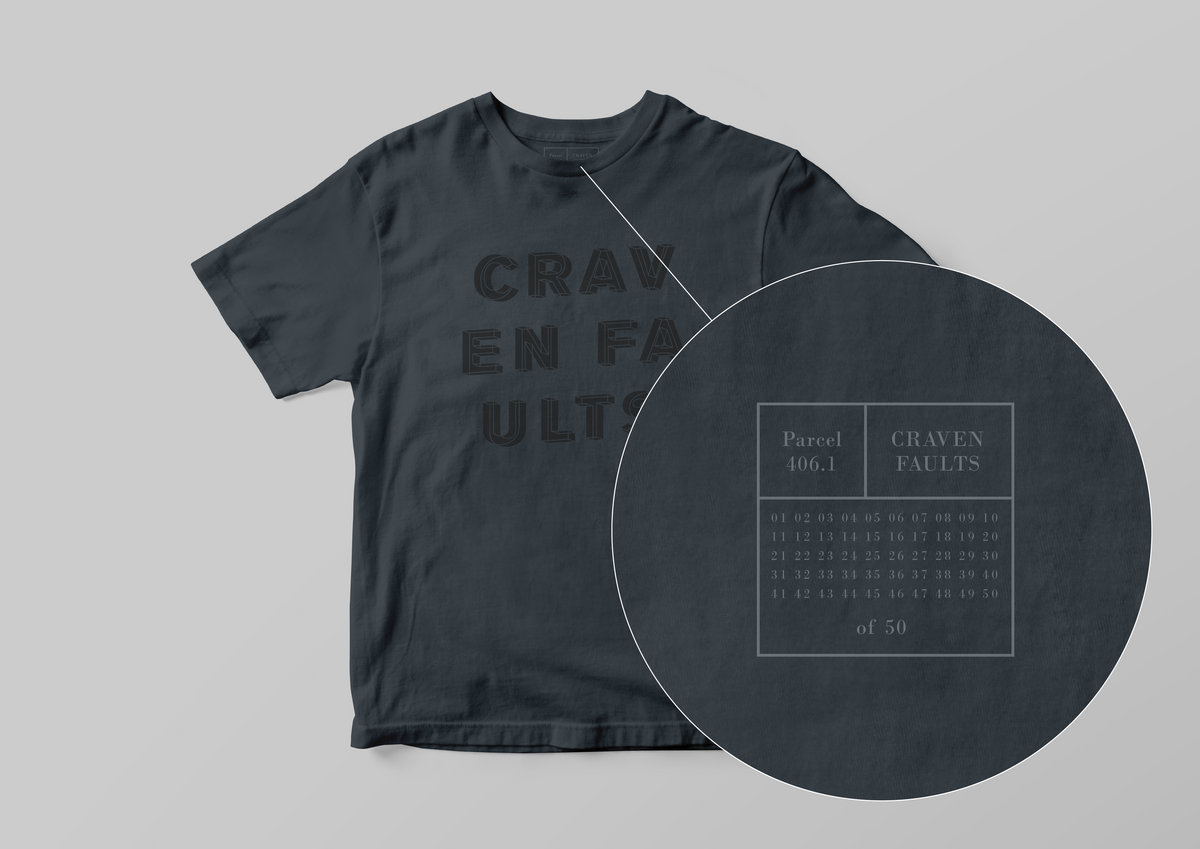 Limited edition steel grey/grey logo Tshirt Craven Faults