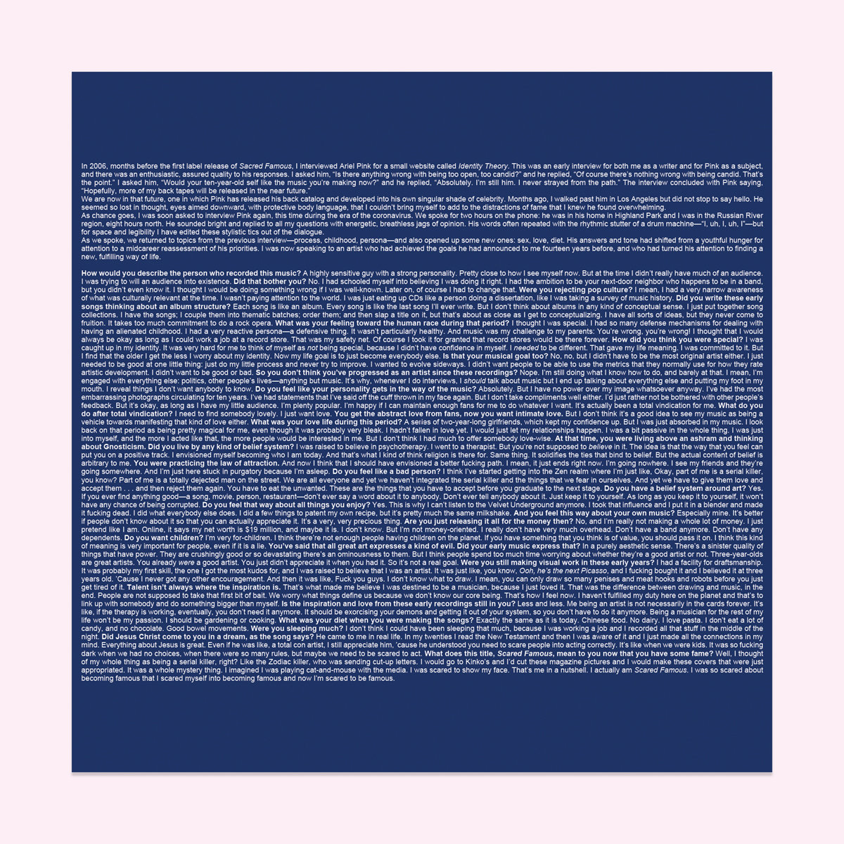 Scared Famous/FF>> Ariel Pink